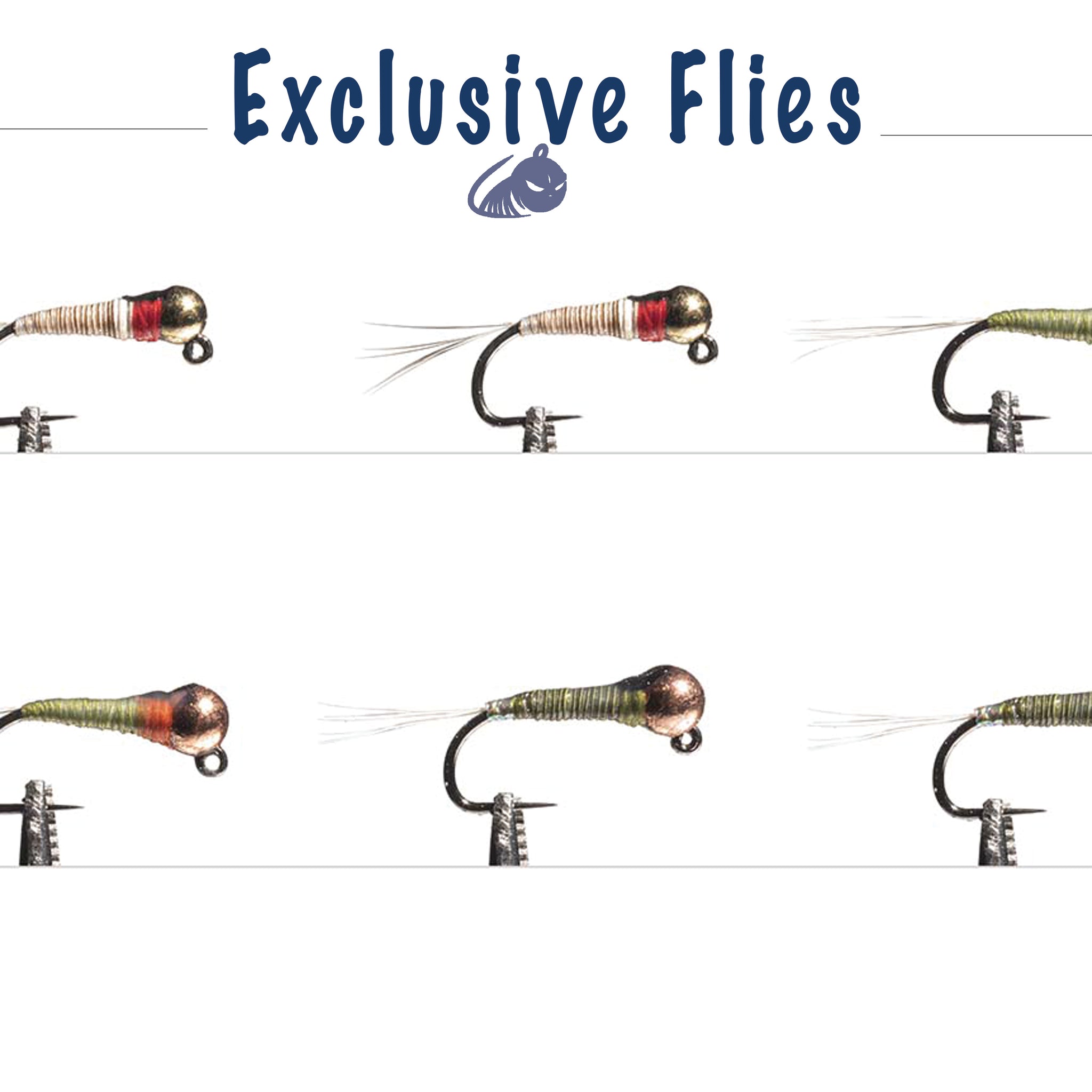 Perdigon Euro Nymphs Flies Assortment - 6 Pack - Exclusive Flies - Fly Fishing Flies - Fly Gifts hook Size 14 and 18 - 3 different colors