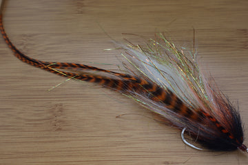 MO's Congo Attack Streamer - Great for Striped Bass, Blue Fish , Peacock Bass and Smallmouth Bass - Top Streamer - Fly Gamakatsu 4/0 sharp hook