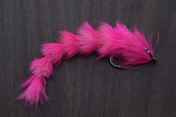 Fly Fishing Feather Game Changer | Olive-Pink-White | Size 4 ought