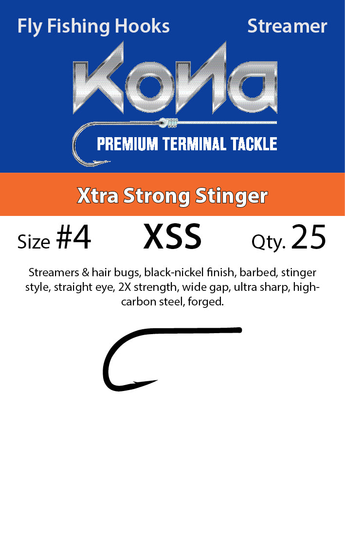 Kona Xtra Strong Stinger (XSS) hook size 4