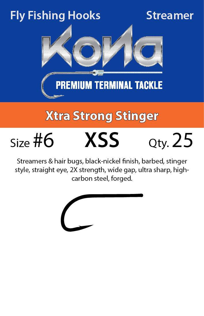 Kona Xtra Strong Stinger (XSS) hook size 6