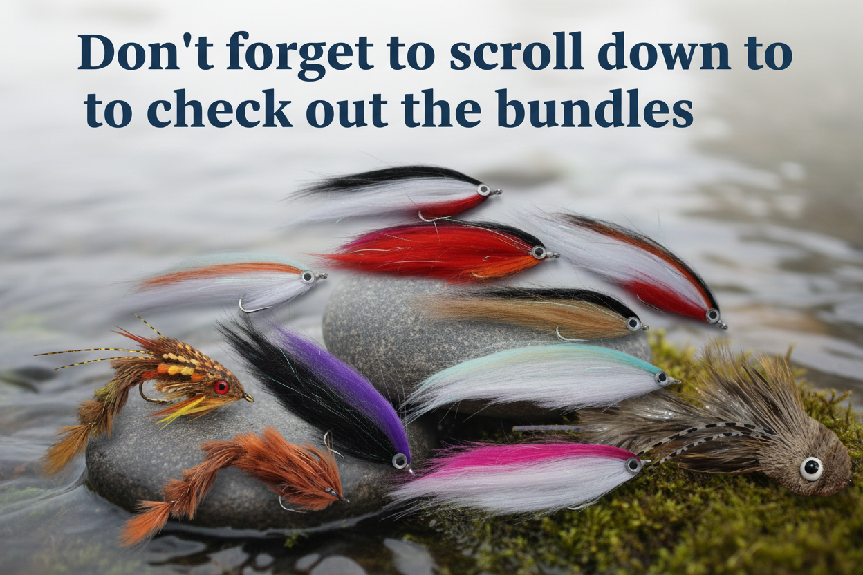 Fly Fishing Bundles Banner with Real Products