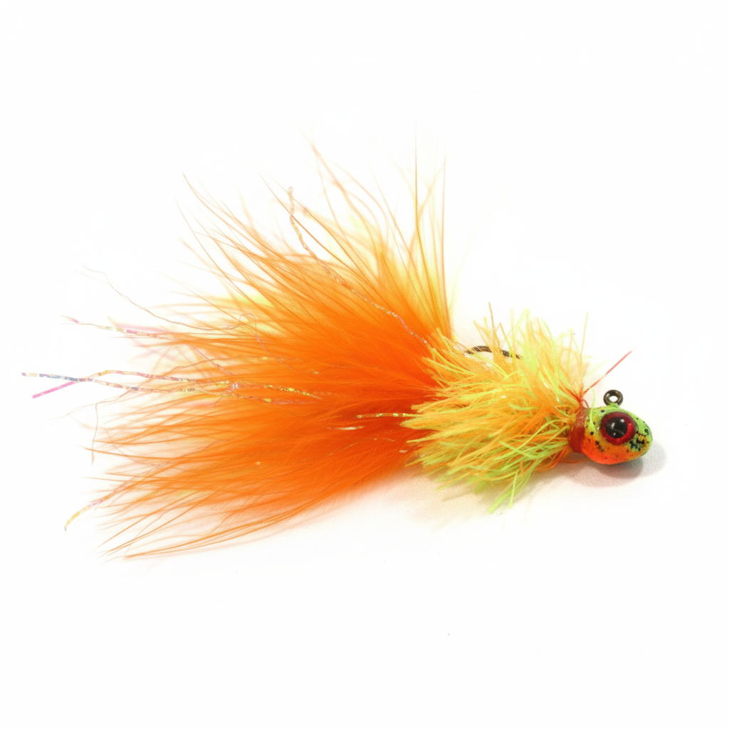 Polished Orange Chartreuse Jig