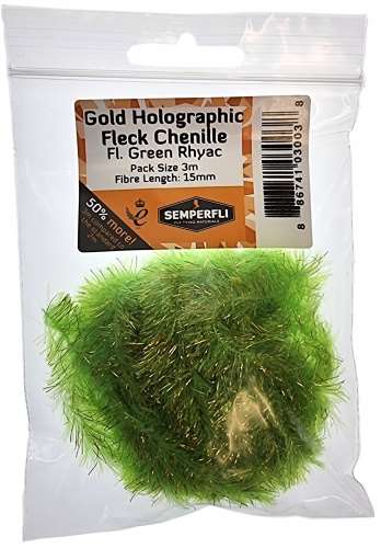 Gold Tinsel Fleck 15mm Large Fl Green Rhyac