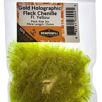 Gold Tinsel Fleck 15mm Large Fl Yellow